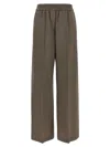 Brunello Cucinelli Tropical Luxury Wool Loose Trousers In Gray
