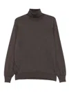 Brunello Cucinelli Wool Blend Turtleneck Sweater Clothing In Gray