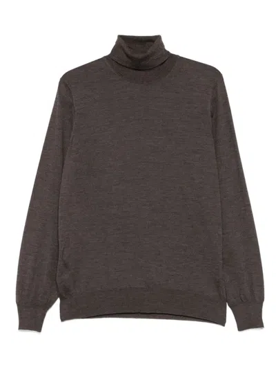 BRUNELLO CUCINELLI BRUNELLO CUCINELLI WOOL BLEND TURTLENECK SWEATER CLOTHING