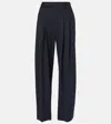 Brunello Cucinelli Stretch Wool Trousers For Men/w In Blau