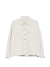 Brunello Cucinelli Buttoned Flap-pocket Jacket In White