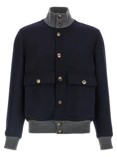 BRUNELLO CUCINELLI WOOL BOMBER JACKET