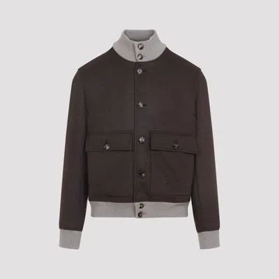BRUNELLO CUCINELLI WOOL BOMBER JACKET