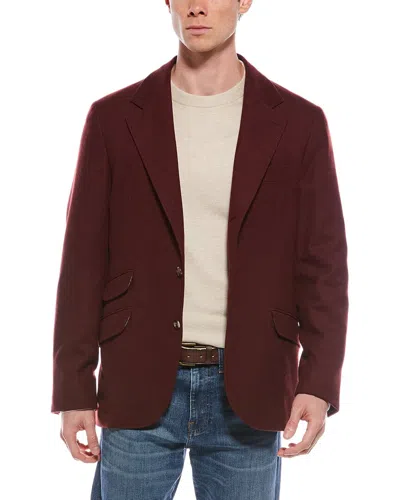 Brunello Cucinelli Wool In Burgundy