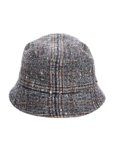 Pre-owned Brunello Cucinelli Wool Bucket Hat In Blue