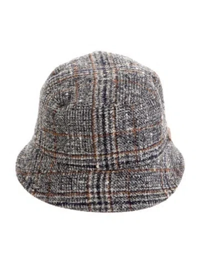 Pre-owned Brunello Cucinelli Wool Bucket Hat W/tags In Blue