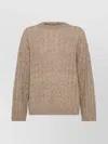 Brunello Cucinelli Wool Cable Knit Jumper