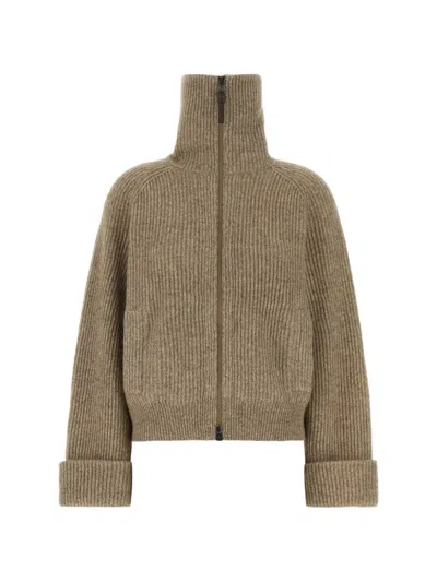 Brunello Cucinelli Wool Cardigan In Green