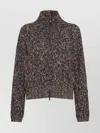 Brunello Cucinelli Braided Cardigan In Brown