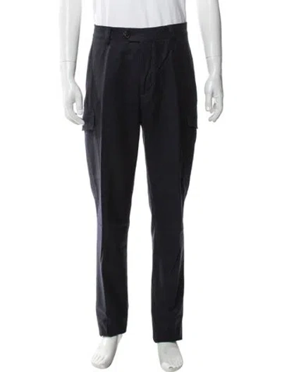 Pre-owned Brunello Cucinelli Wool Cargo Pants In Blue