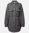 Brunello Cucinelli Wool, Cashmere, And Silk Cardigan In Gray
