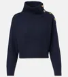 Brunello Cucinelli Wool, Cashmere, And Silk Sweater In Blue