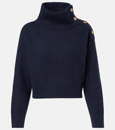 Brunello Cucinelli Wool, Cashmere, And Silk Sweater In Blue