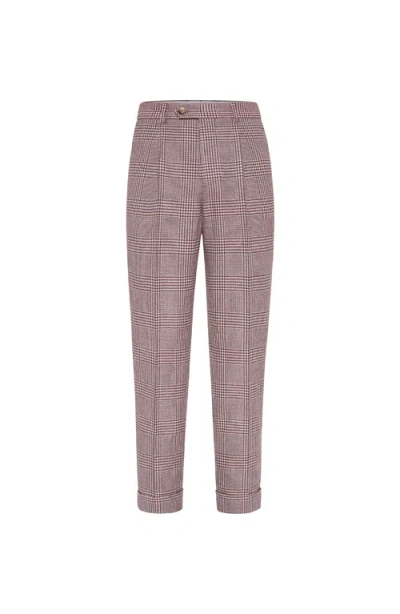 BRUNELLO CUCINELLI BRUNELLO CUCINELLI WOOL, CASHMERE AND SILK TROUSERS