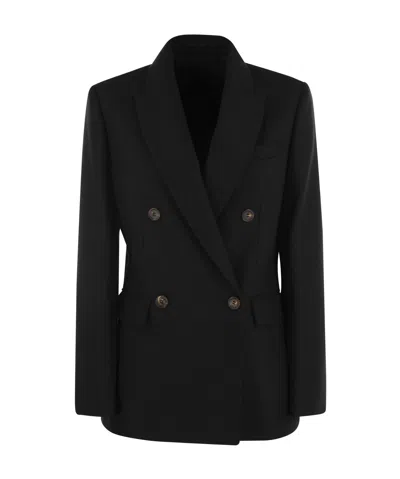 BRUNELLO CUCINELLI BRUNELLO CUCINELLI DOUBLE-BREASTED BLAZER