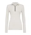 Brunello Cucinelli Virgin Wool-cashmere Rib-knit Sweater In Neutral