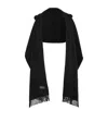 Brunello Cucinelli Wool & Cashmere Hooded Scarf In Black