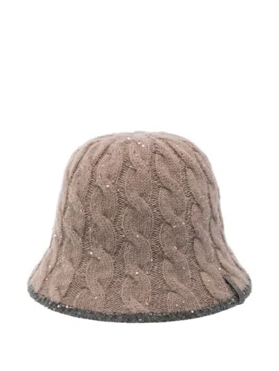 BRUNELLO CUCINELLI WOOL CLOCHE HAT