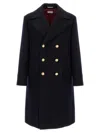 Brunello Cucinelli Martingale Double-breast Coat Men In Black