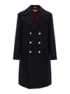 Brunello Cucinelli Martingale Double-breast Coat Men In Blue