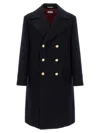 Brunello Cucinelli Martingale Double-breast Coat Men In Black