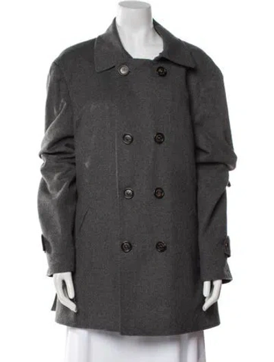 Pre-owned Brunello Cucinelli Wool Coat In Gray