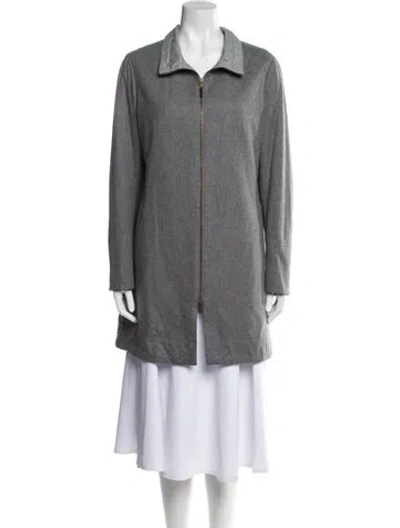 Pre-owned Brunello Cucinelli Wool Coat In Gray