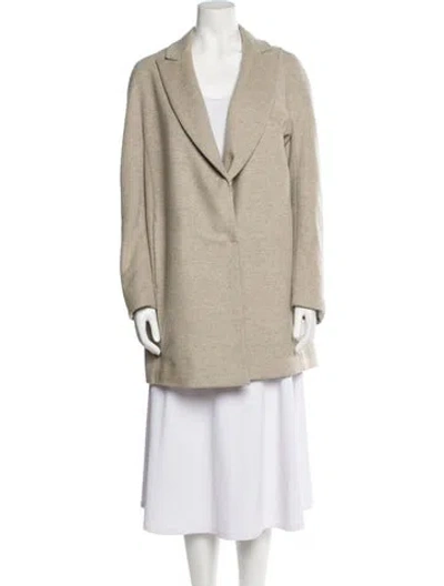 Pre-owned Brunello Cucinelli Wool Coat In Neutral