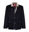 BRUNELLO CUCINELLI WOOL CORDUROY-COLLAR FIELD JACKET