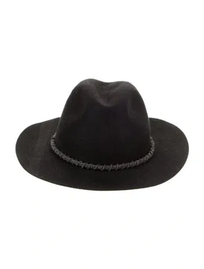 Pre-owned Brunello Cucinelli Wool Cowboy Hat In Black