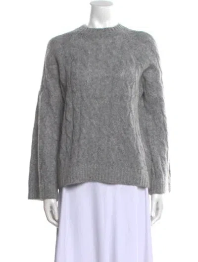 Pre-owned Brunello Cucinelli Wool Crew Neck Sweater In Gray