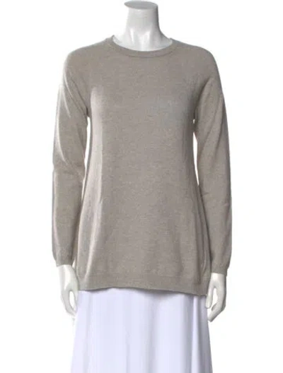 Pre-owned Brunello Cucinelli Wool Crew Neck Sweater In Gray