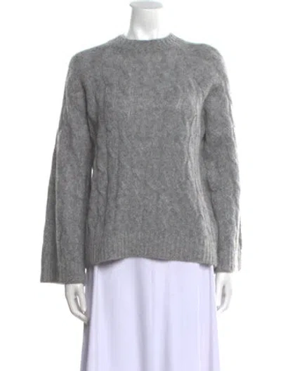 Pre-owned Brunello Cucinelli Wool Crew Neck Sweater In Gray