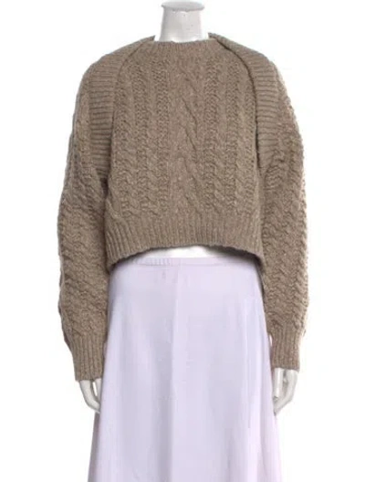 Pre-owned Brunello Cucinelli Wool Crew Neck Sweater In Neutral