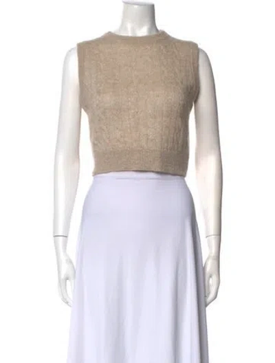 Pre-owned Brunello Cucinelli Wool Crew Neck Sweater In Neutral