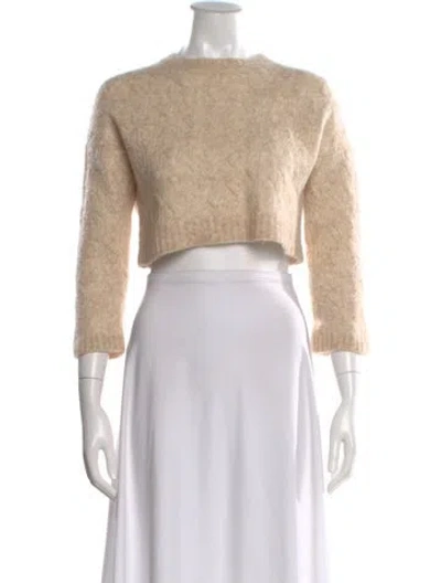 Pre-owned Brunello Cucinelli Wool Crew Neck Sweater In Neutral