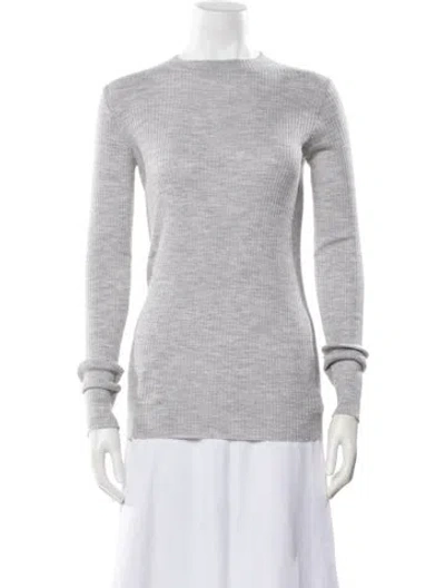 Pre-owned Brunello Cucinelli Wool Crew Neck Sweater W/ Tags In Gray
