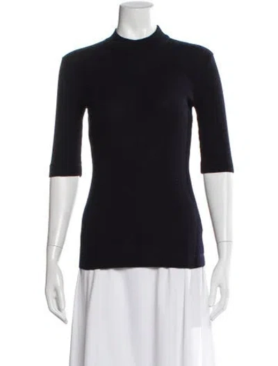 Pre-owned Brunello Cucinelli Wool Crew Neck Top In Black