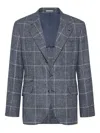 Brunello Cucinelli Deconstructed Cavallo Blazer In Blue