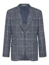 Brunello Cucinelli Deconstructed Cavallo Blazer In Blue