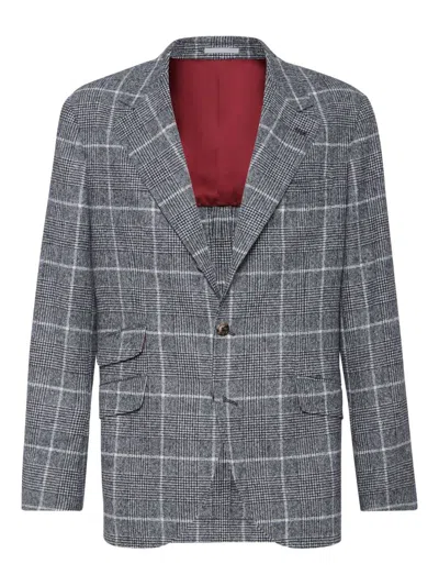 BRUNELLO CUCINELLI WOOL DECONSTRUCTED JACKET