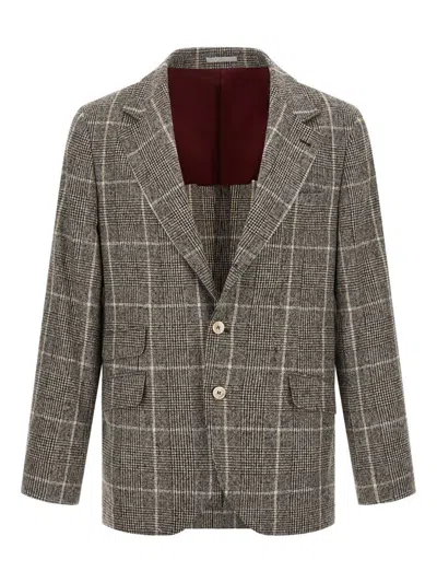 BRUNELLO CUCINELLI BRUNELLO CUCINELLI WOOL DECONSTRUCTED JACKET