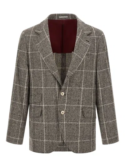 BRUNELLO CUCINELLI BRUNELLO CUCINELLI WOOL DECONSTRUCTED JACKET