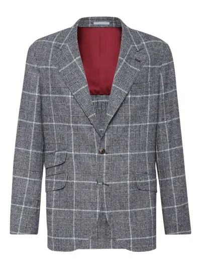 BRUNELLO CUCINELLI WOOL DECONSTRUCTED JACKET