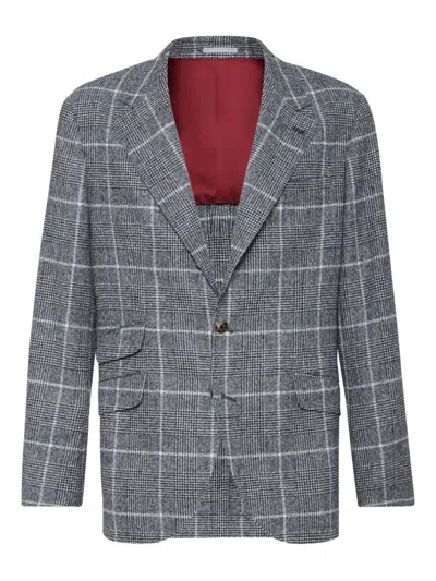 BRUNELLO CUCINELLI BRUNELLO CUCINELLI WOOL DECONSTRUCTED JACKET
