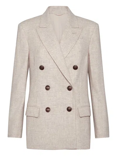 BRUNELLO CUCINELLI BRUNELLO CUCINELLI WOOL DOUBLE-BREASTED JACKET