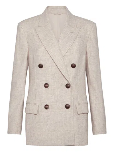 BRUNELLO CUCINELLI BRUNELLO CUCINELLI WOOL DOUBLE-BREASTED JACKET
