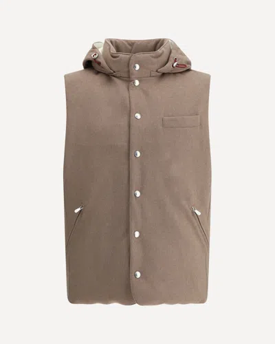 BRUNELLO CUCINELLI WOOL DOWN VEST