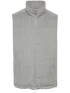 Brunello Cucinelli High-neck Wool Gilet In Grey