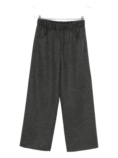 BRUNELLO CUCINELLI BRUNELLO CUCINELLI WOOL DRAWSTRING TROUSERS
